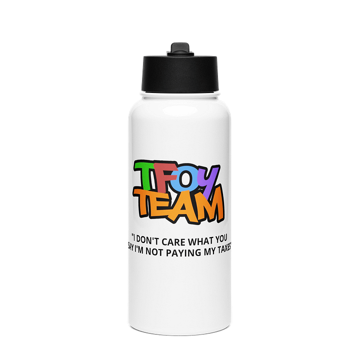 TFOYTeam - "NO TAXES" Waterbottle product image (1)