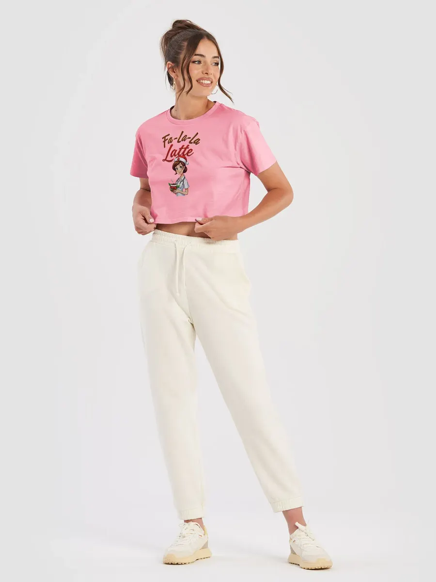 Fa-La-La Latte Nurse Premium Crop Top product image (32)