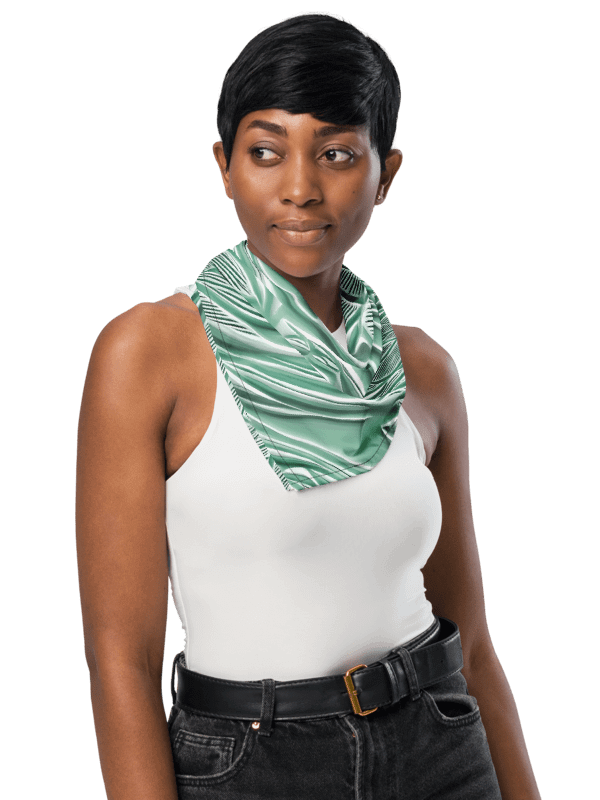 Seafoam Green Animal Print Painted Bandana product image (1)