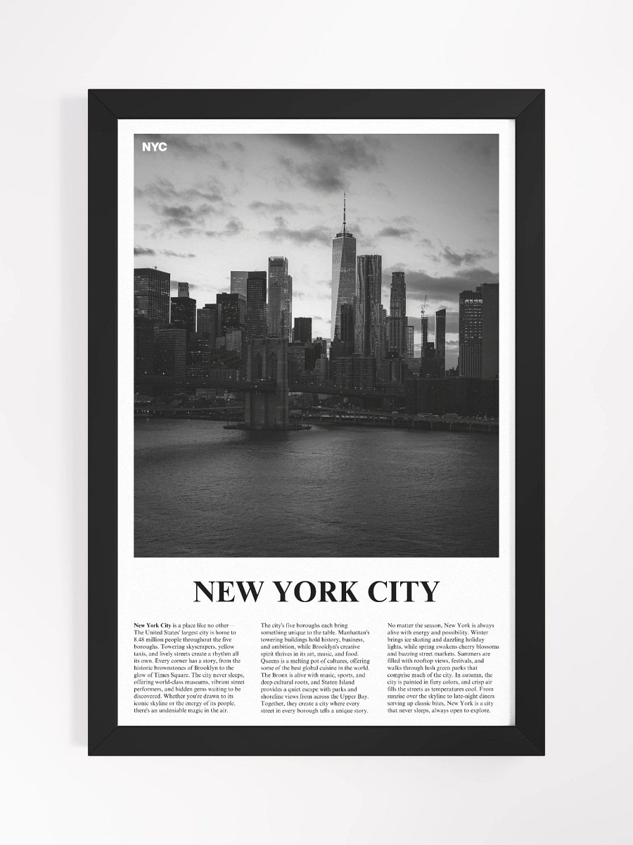 New York City 02 Newspaper Poster | Framed product image (5)