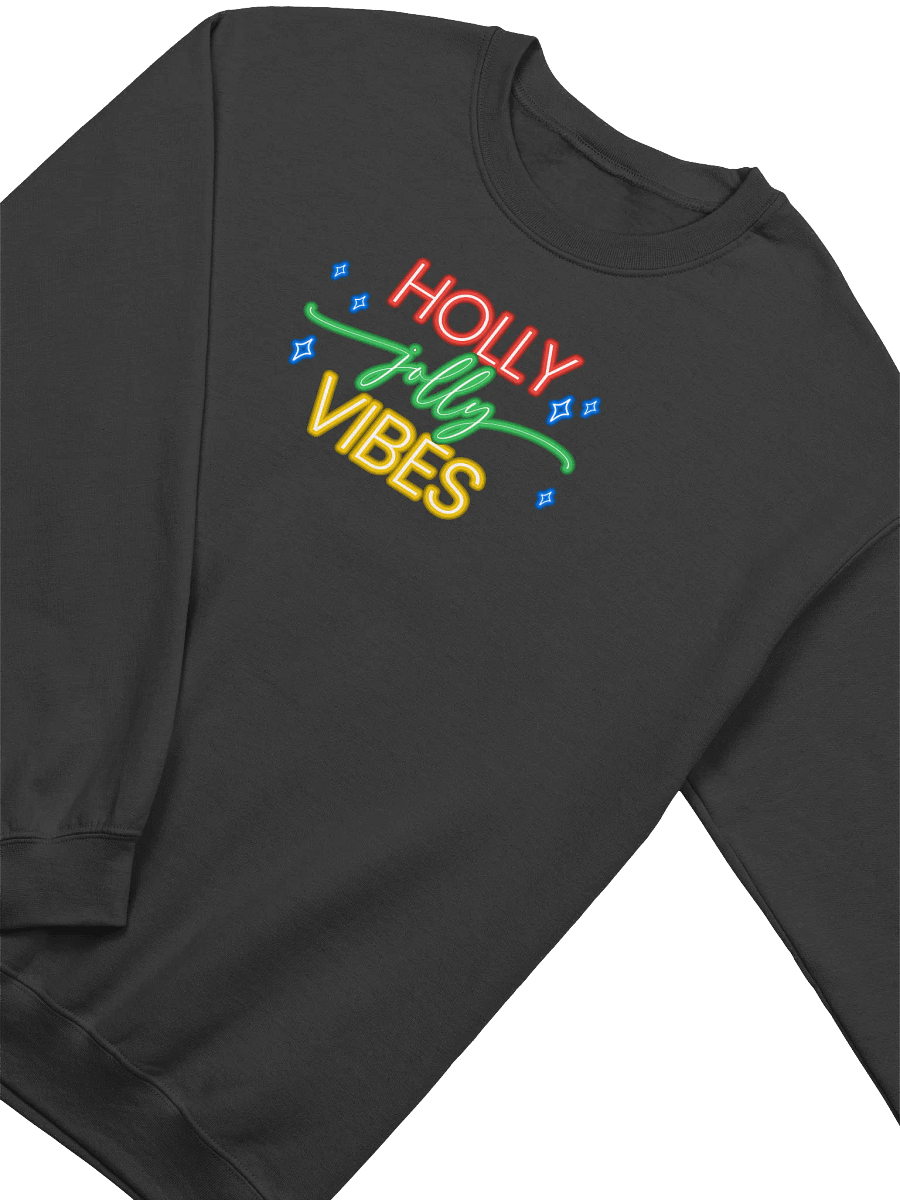 Neon Holly Jolly Vibes Sweatshirt 3541 product image (2)