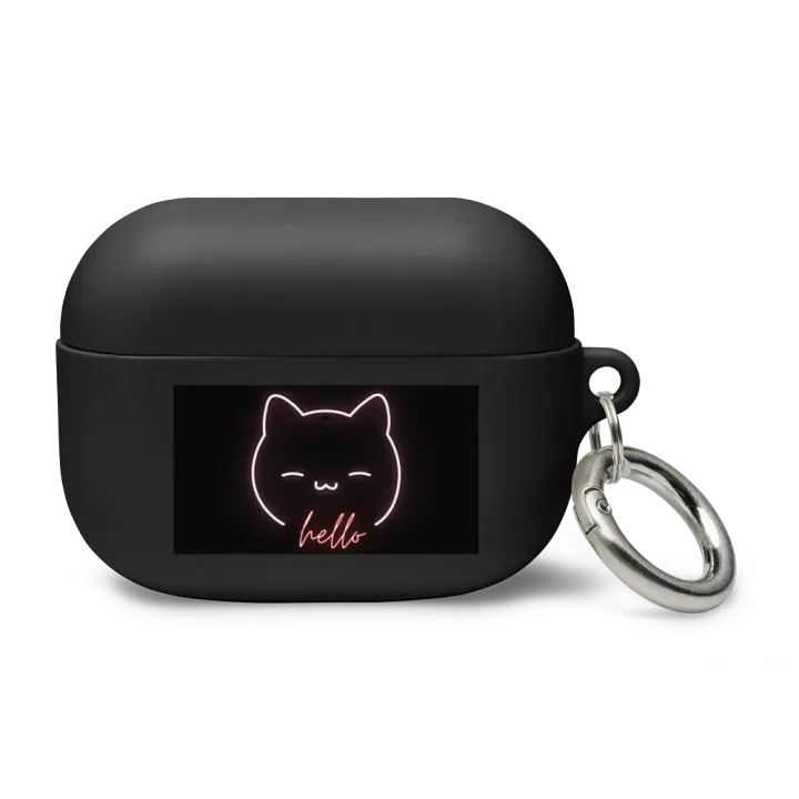 Neon Kitty Greetings AirPods Case product image (2)