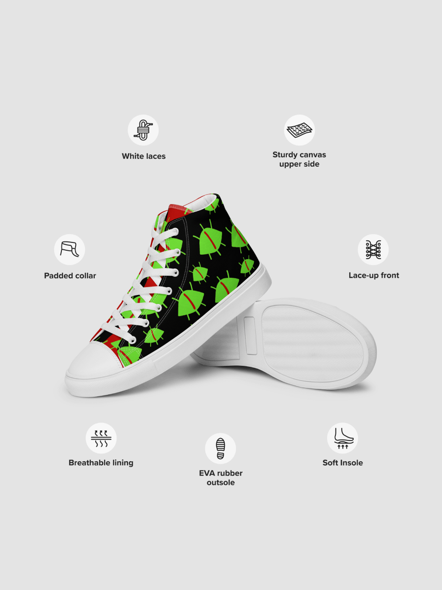 "Always Watching" Chaos Colored High Top Canvas Shoes product image (11)