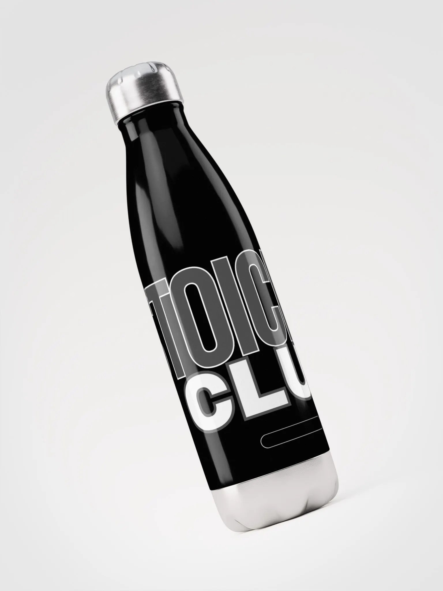 Chrome-Effect Stoicism Club Water Bottle product image (3)