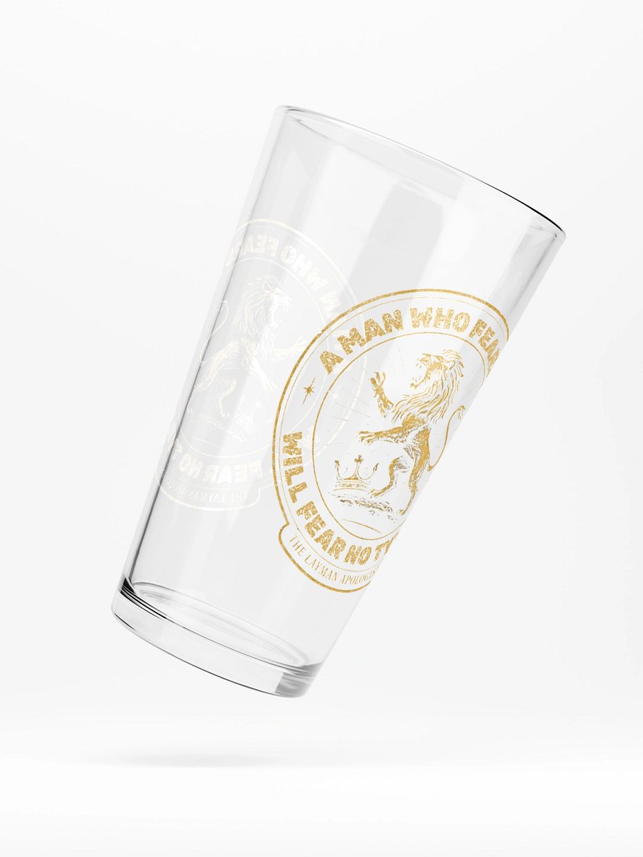 Fear No Tyrant pint glass product image (5)