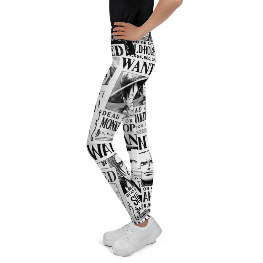 Kids Leggings – Wanted Poster Print for Bold & Adventurous Style product image (12)