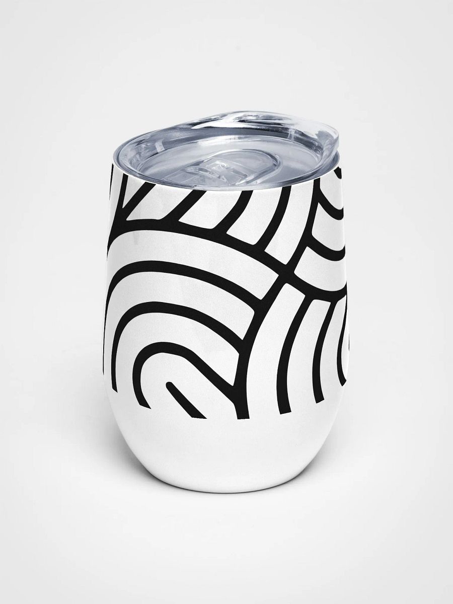 Monochrome Maze Wine 12oz Tumbler product image (3)