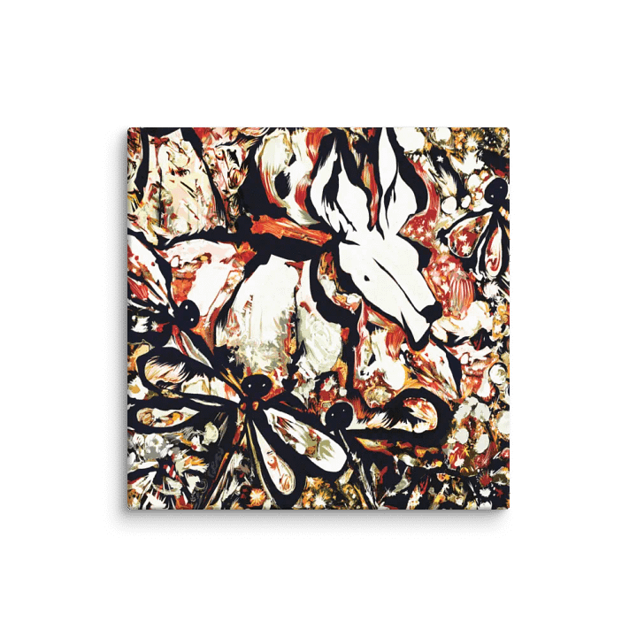 Eastern Grey And The Damsel Allcolor Stretched Canvas product image (1)
