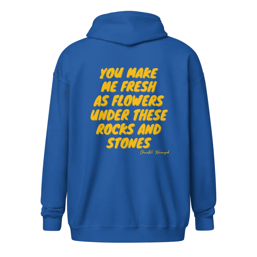 UNDER THESE ROCKS AND STONES SUNFLOWER ZIP HOODIE product image (2)