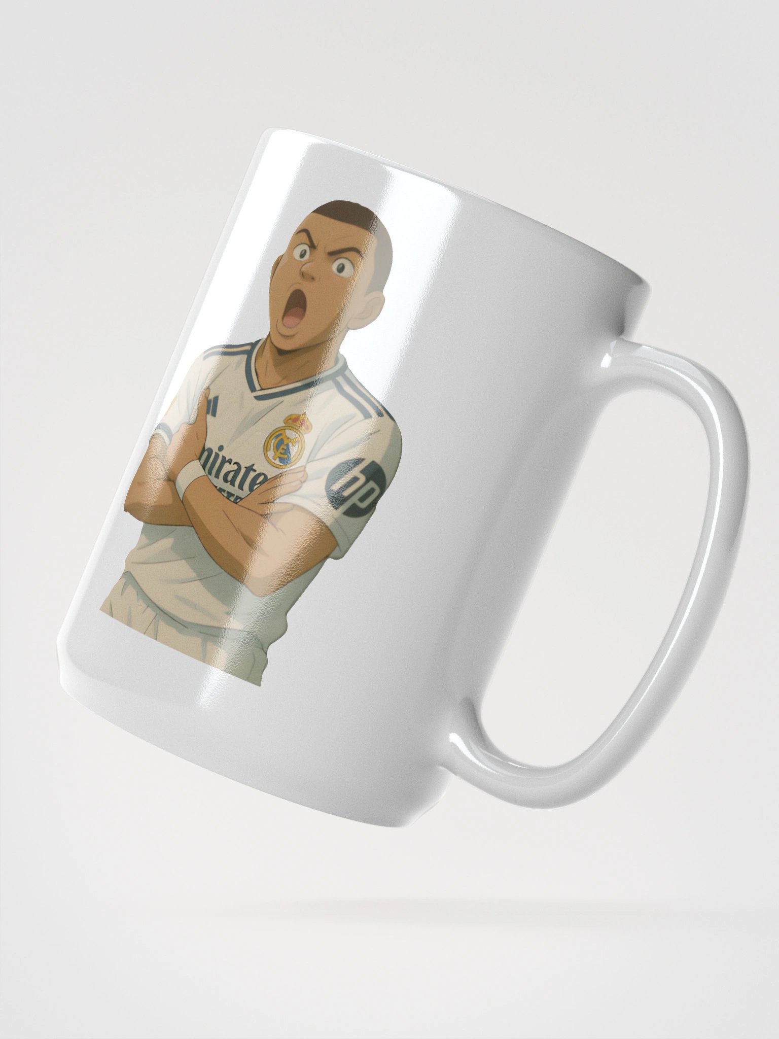 Glossy Mug - Kylian Mbappe Goal Celebration - Real Madrid product image (2)