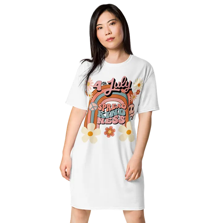 Spread Kindness 4th July T-Shirt Dress product image (1)