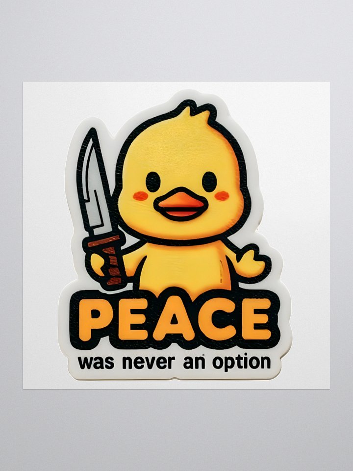 Rebel Duck Kiss Cut Stickers product image (1)