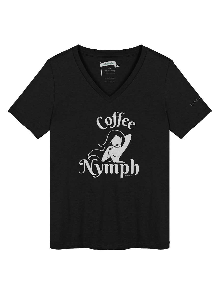 Coffee Nymph White - Women's V-Neck Tee product image (7)