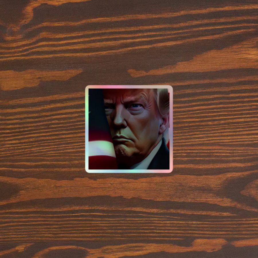 Trump Tough Holographic Sticker product image (5)