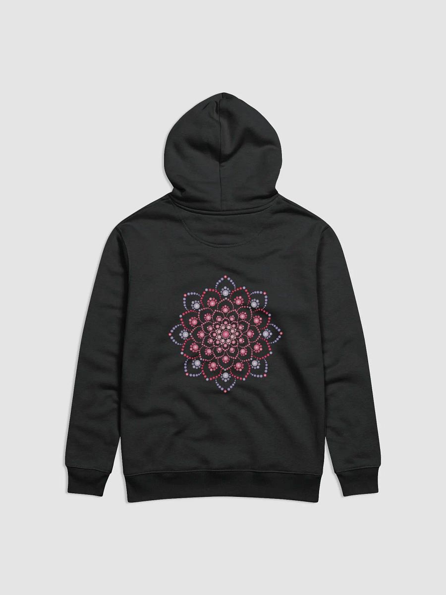 Purple and Pink Dot Mandala Unisex Eco Hoodie product image (2)