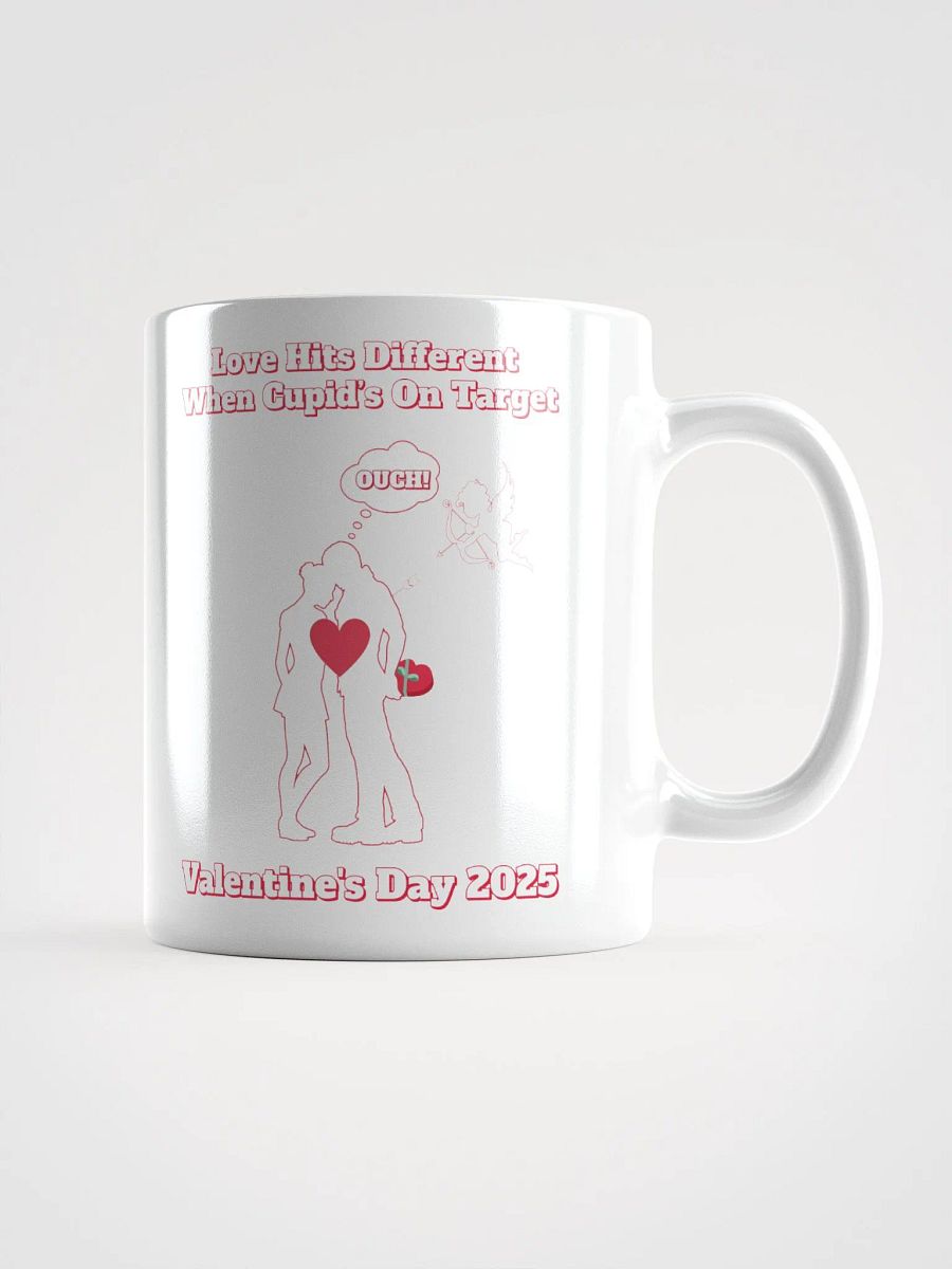 When Cupid's On Target Valentine's Day White Mug product image (16)
