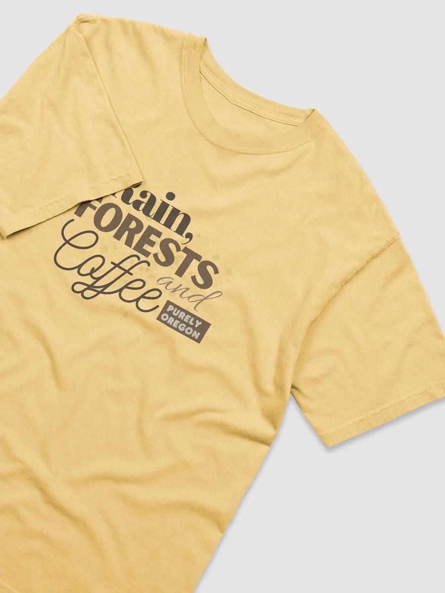 Rains, Forests and Oregon Coffee Garment Dyed Heavy Weight Tee product image (3)
