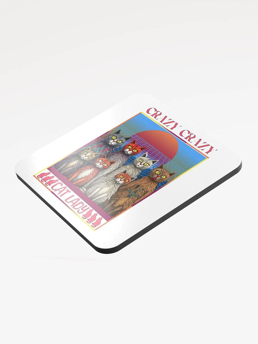Crazy Crazy Cat Lady Sunset Coaster Set product image (3)