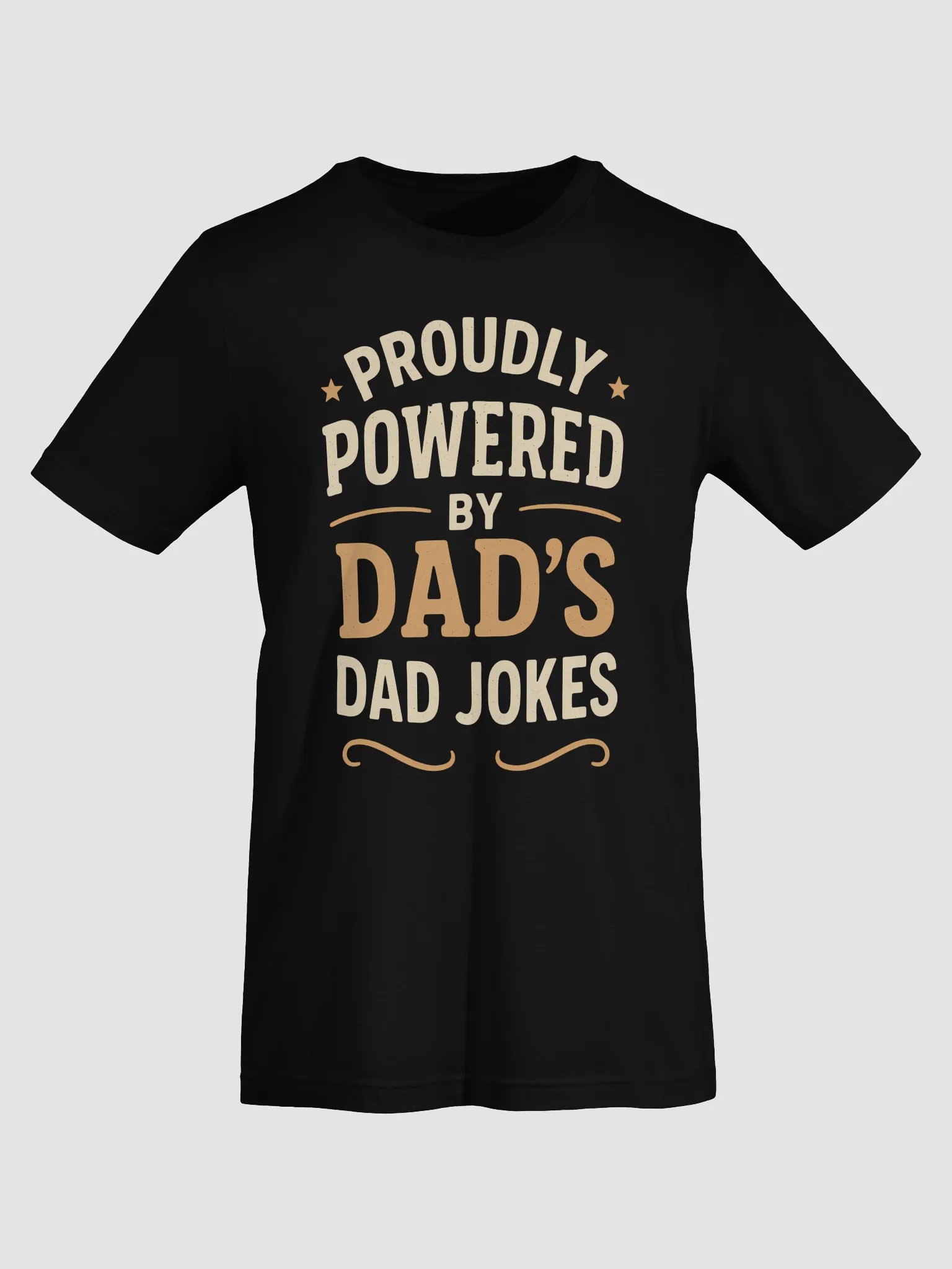 Proudly Powered by Dad’s Dad Jokes Super-Soft Tee product image (25)