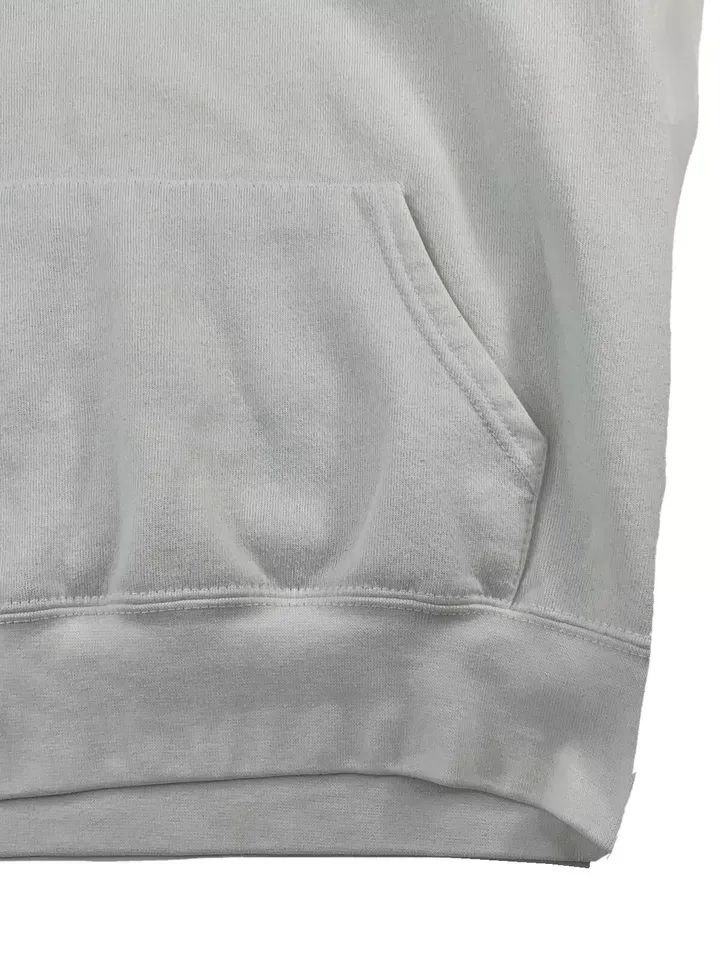 VTG 90'S Duke White Cotton Spell Out Hoodie cotton Exchange Made USA product image (3)