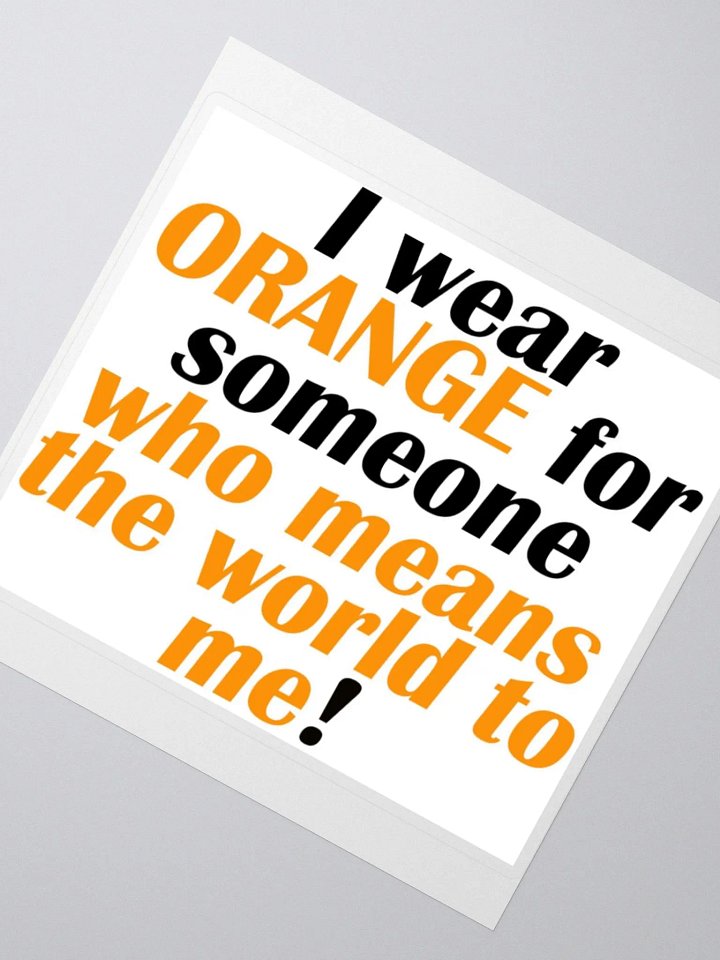 I wear Orange Stickers product image (2)