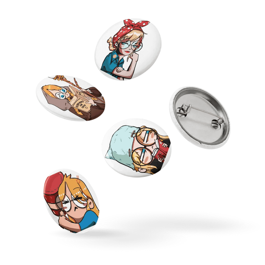 Dr. Toxic Tofu Pin Button Pack product image (9)