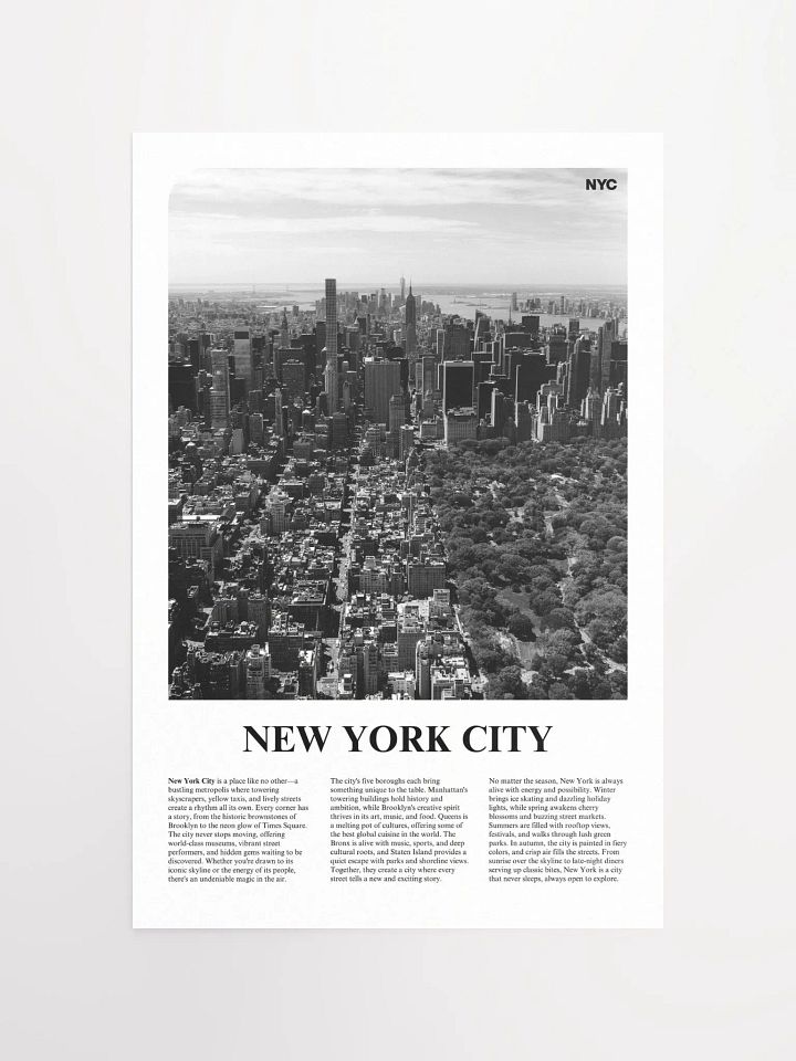 New York 04 Newspaper Poster product image (1)