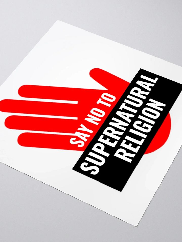 Say No to Supernatural Religion (Sticker) product image (1)