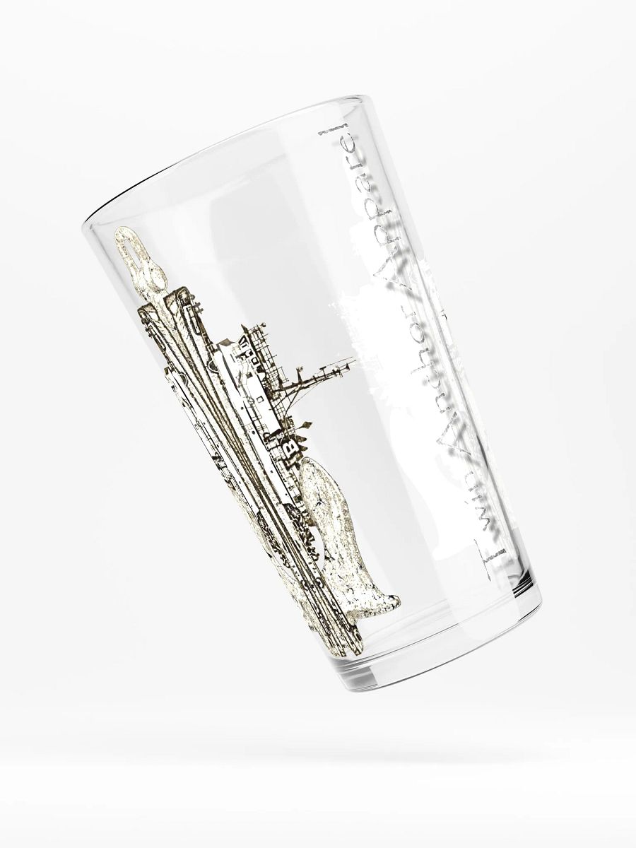 Mirrored Richard Brusco & Ancher 16oz Pint Glass product image (4)