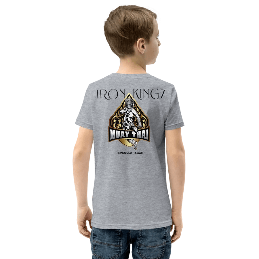 Youth Iron Kingz Muay Thai Tee W/ Skeleton Face & Crown product image (5)