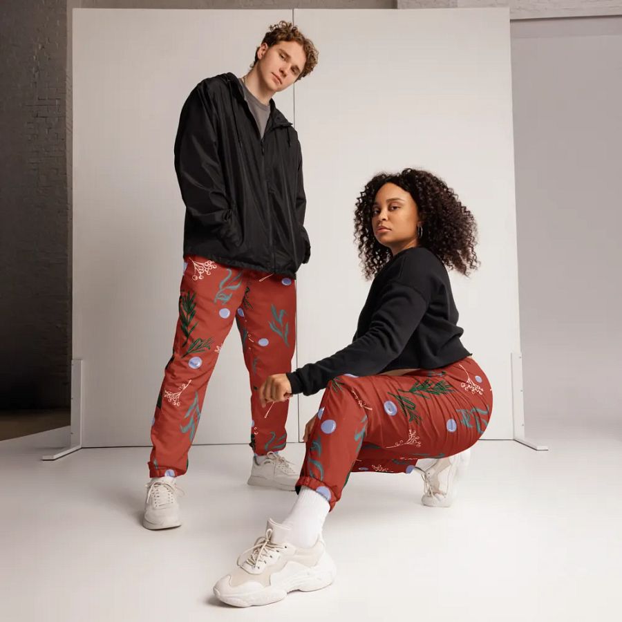 Winter Botanical All-Over Print Track Pants product image (12)