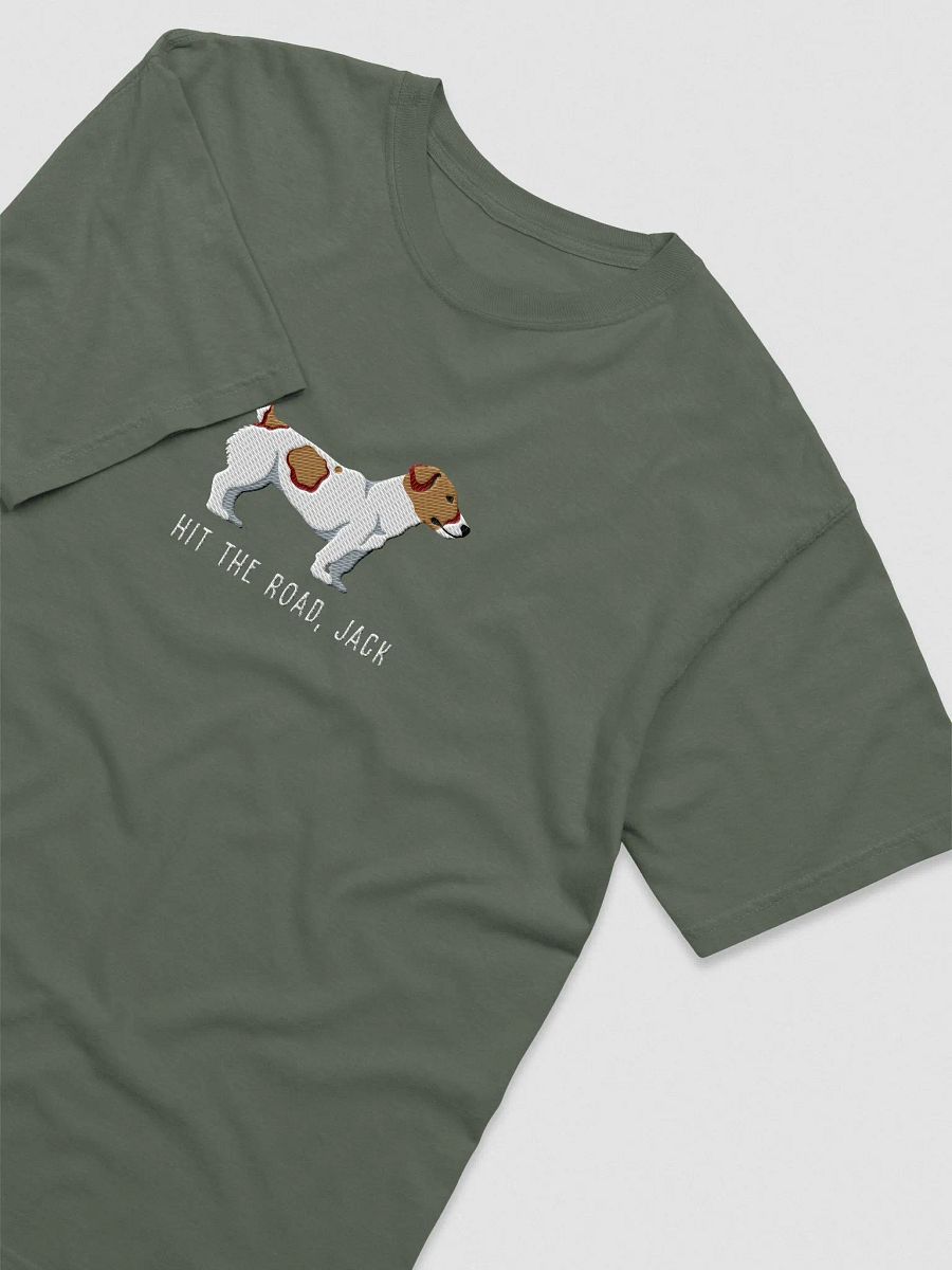 Hit the Road, Jack T-Shirt(Embroidered) of a Jack Russell Terrier product image (6)