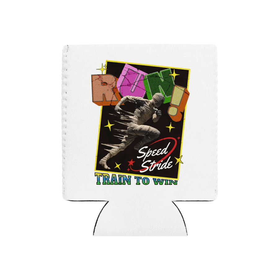 Train To Win Block Letters Run! Bandage Runner Can Cooler product image (1)