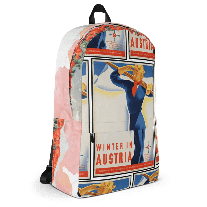 “Winter in Austria” All-Over Printed Landscape Backpack product image (2)