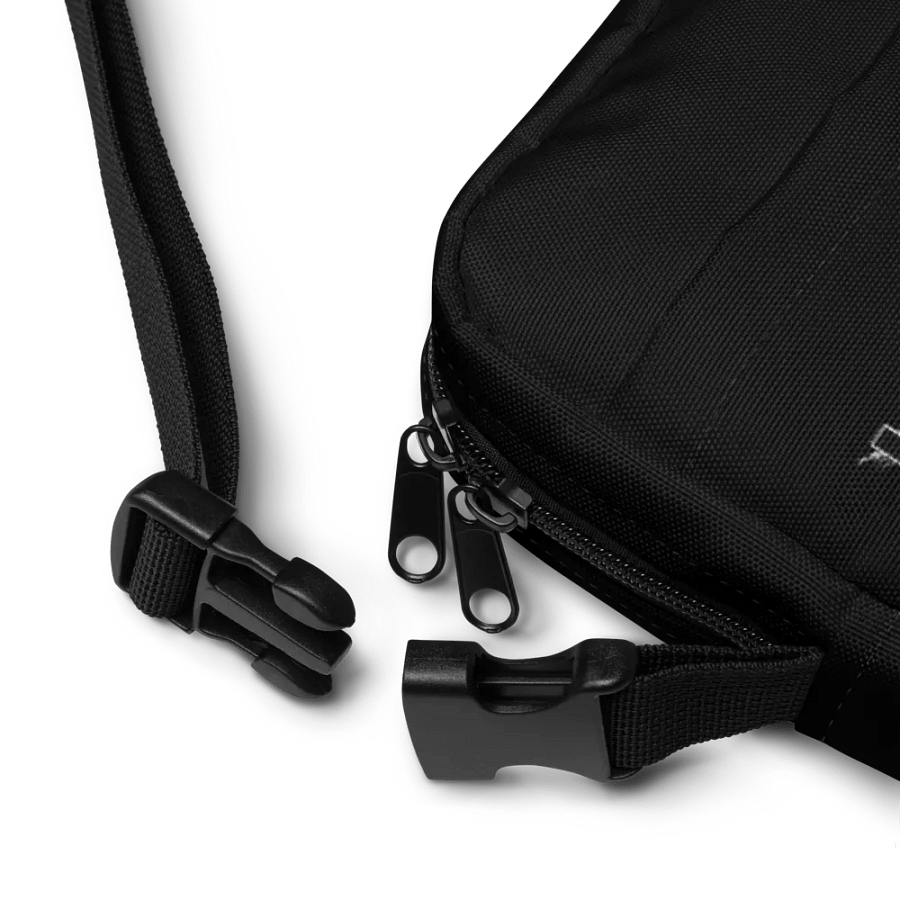 Utility Crossbody Bag - Black - Black HApex Gear White Logo product image (8)