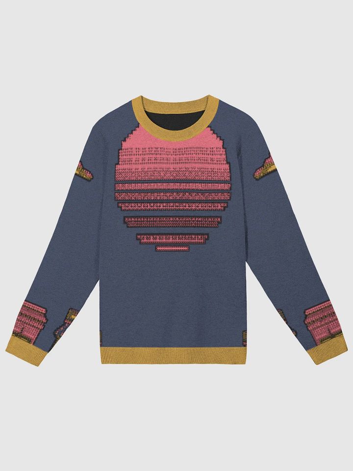 Pixel Sunset Cityscape Knitted Crewneck product image (1)