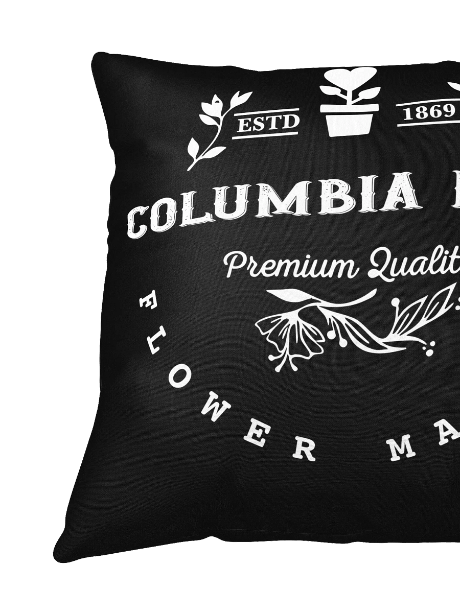 Columbia Road Market Logo Print Pillow (Black) product image (3)