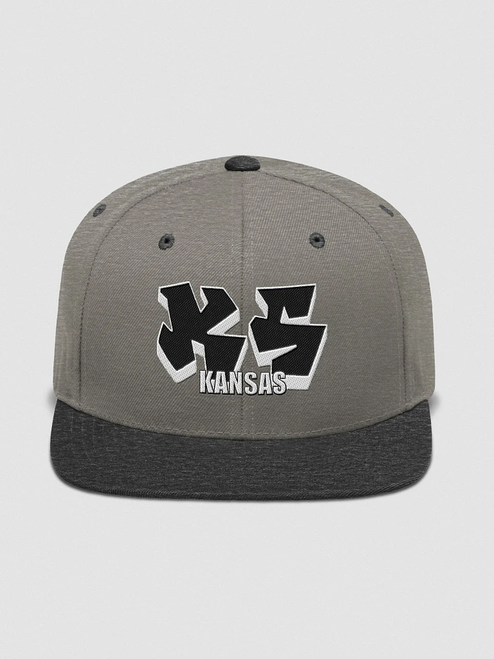 KANSAS, KS, Graffiti, Yupoong Wool Blend Snapback Hat product image (1)
