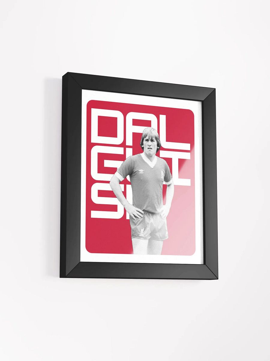Kenny Dalglish BW Liverpool Name Art Framed Print product image (1)