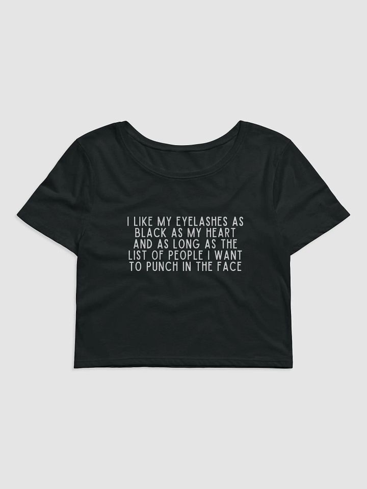 I Like My Eyelashes Crop Tee product image (1)