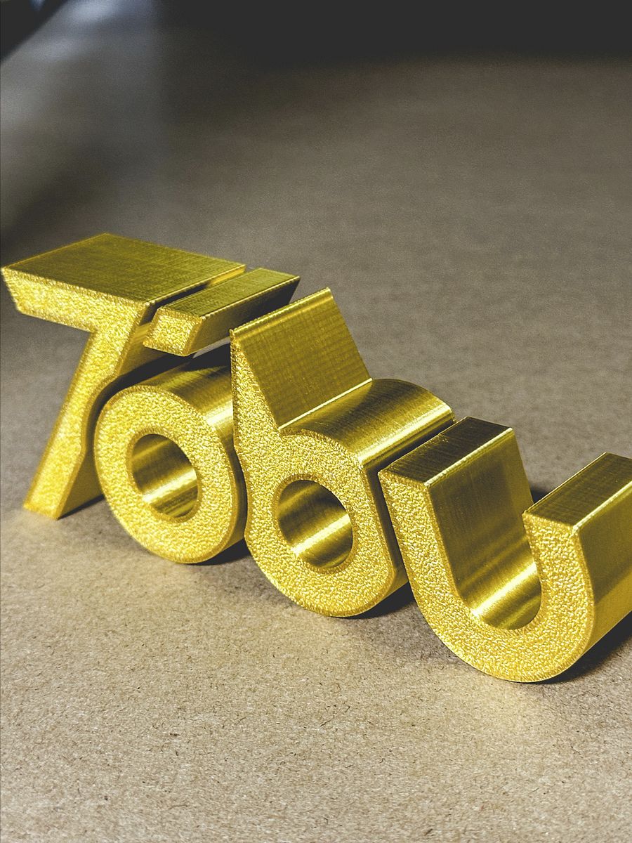 Tobu 3D Golden Logo Decor product image (2)