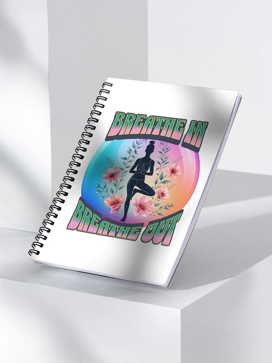 Breathe In Breathe Out Yoga Pose Notebook product image (3)