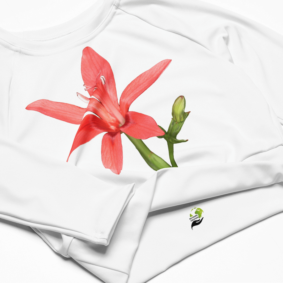 Scarlet River Lily Eco-friendly Crop Top product image (5)