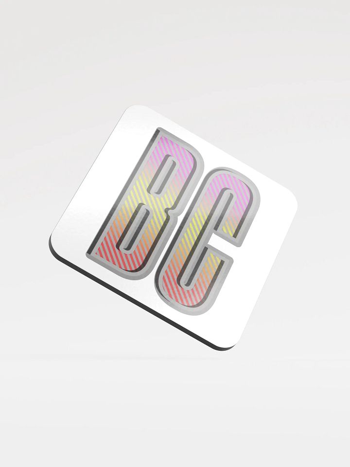 BC British Colombia Block Letters Vibrant Gradient Coaster Set product image (2)
