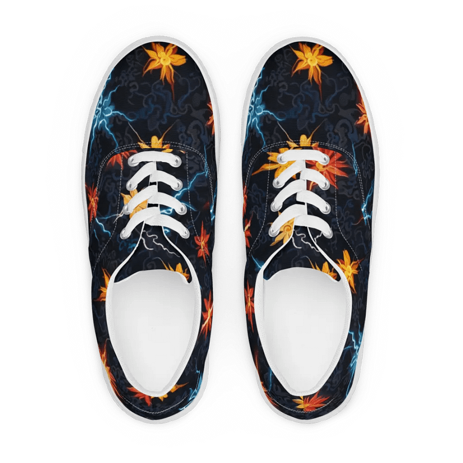 Electric Bloom Lace-Up canvas Shoes product image (2)