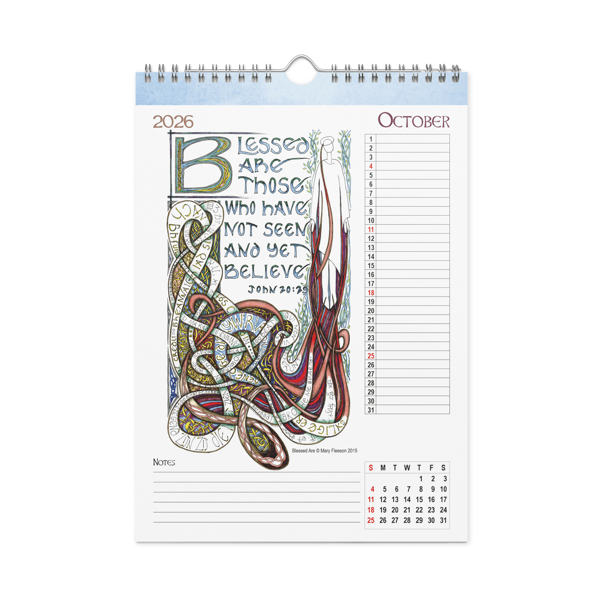 The Lindisfarne Scriptorium Calendar for 2026 product image (12)