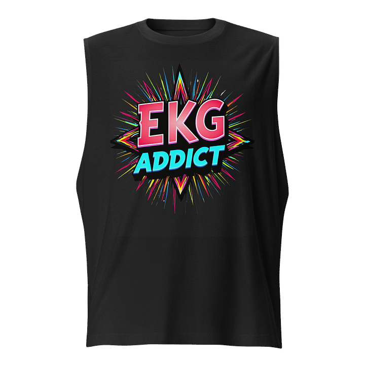 EKG Addict Vibrant Muscle Tank product image (1)