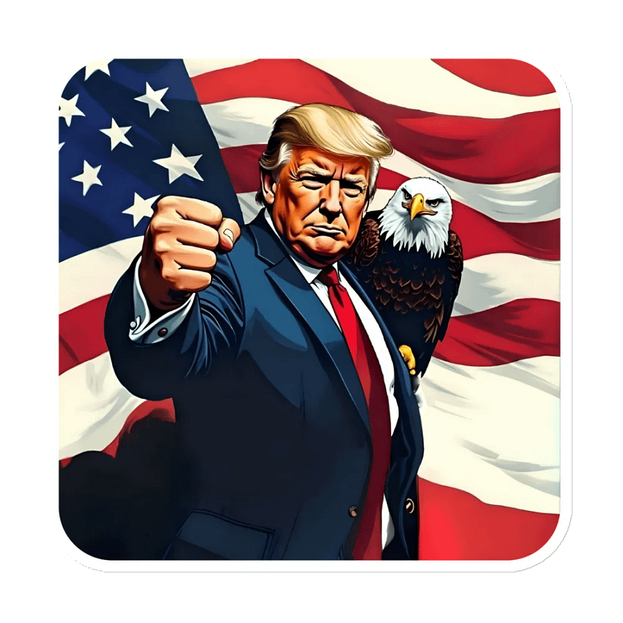 Magnet: Trump, with Eagle product image (1)