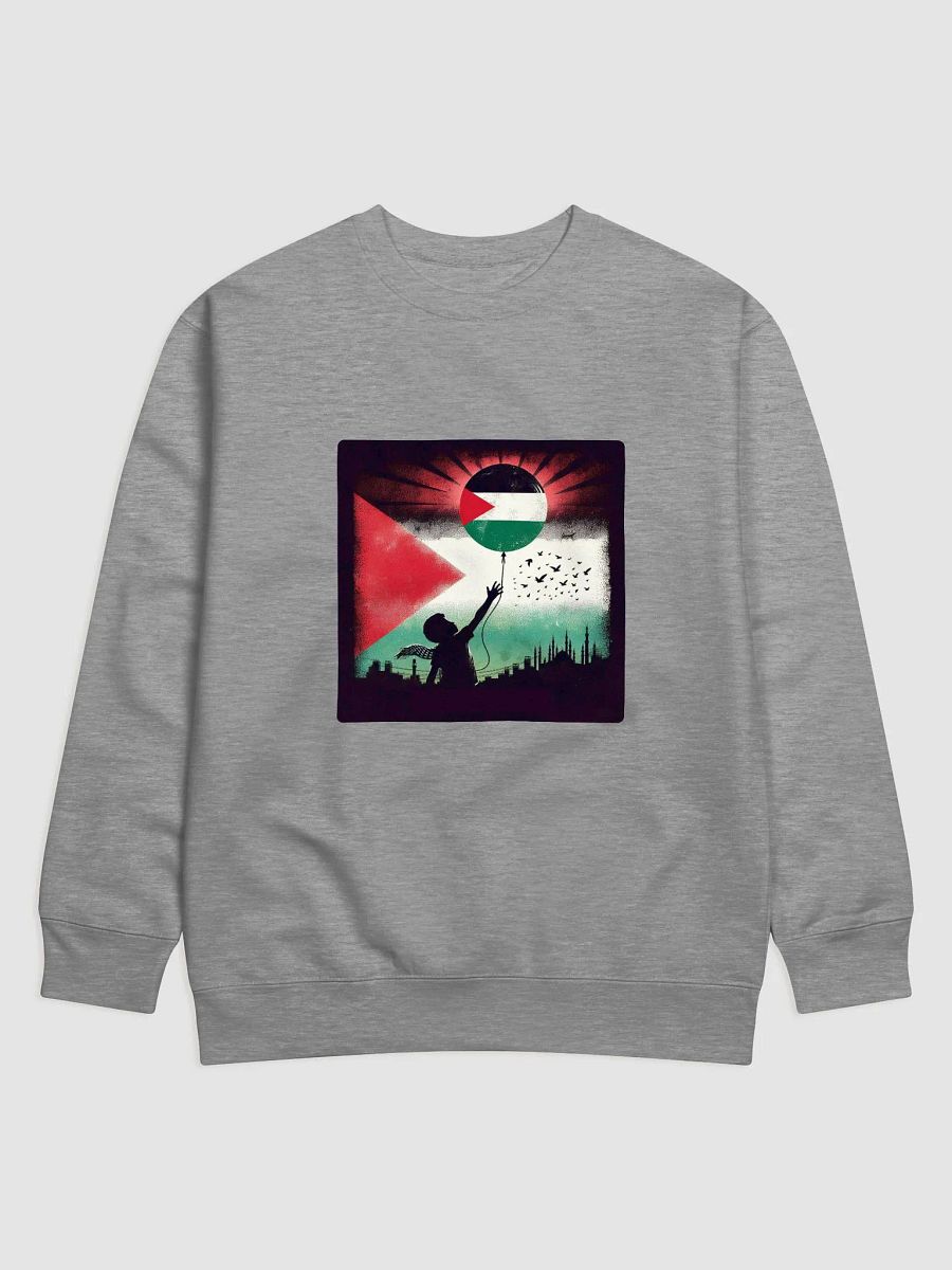 Palestinian Flag Balloon Silhouette Sweatshirt | free palestina product image (9)