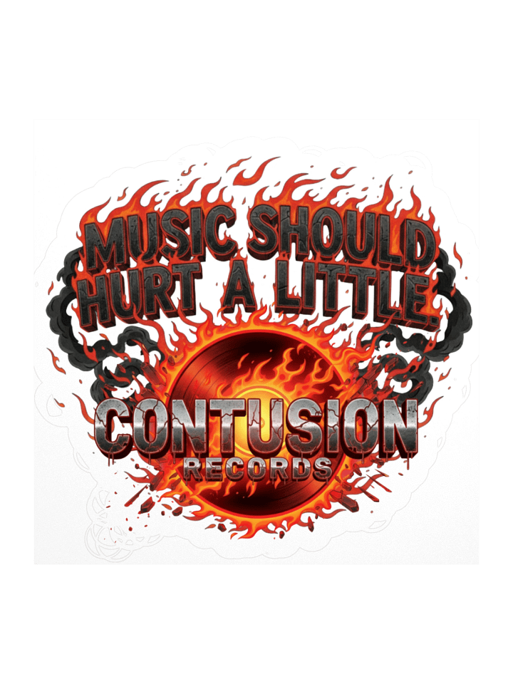 Fiery Message Vinyl Kiss Cut Stickers product image (2)